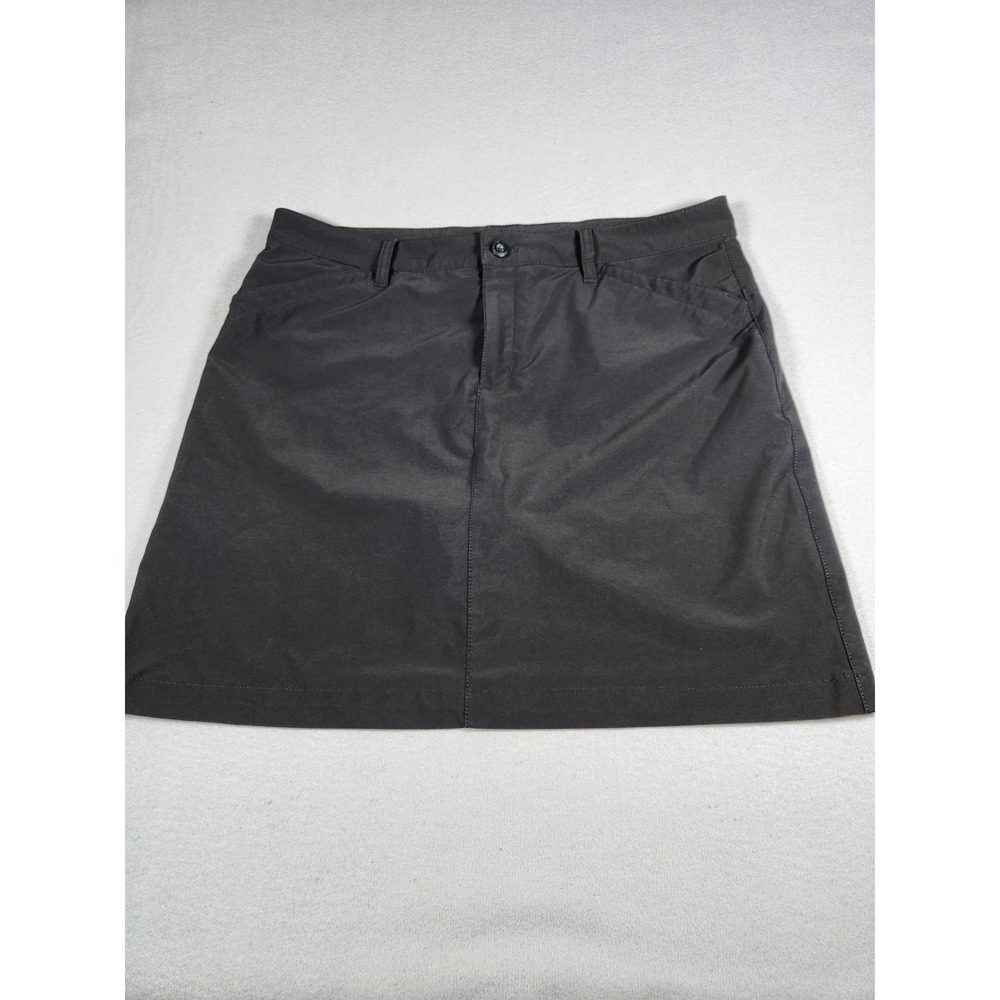 Eddie Bauer Womens Black Performance Hiking Golf Skort Size 14 Stretch Outdoor